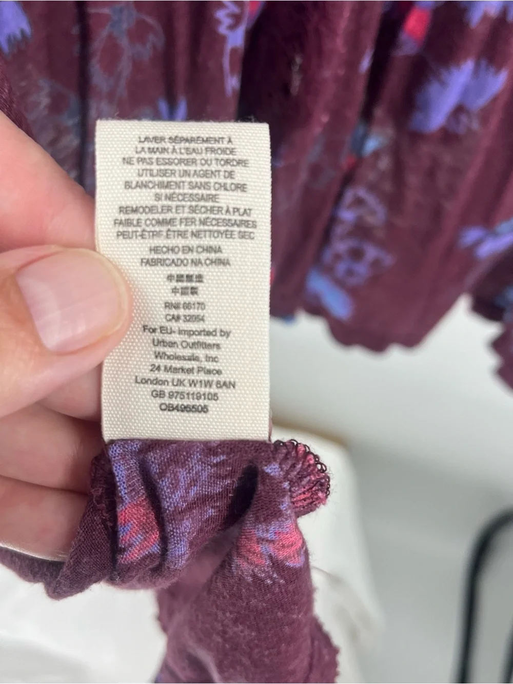 Free People Plum Floral Sheer Sleeveless Tunic